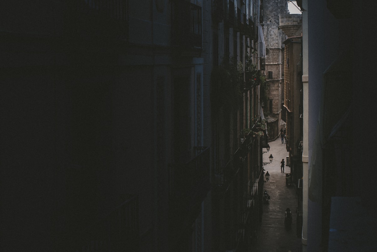 El Born neighborhood at night
