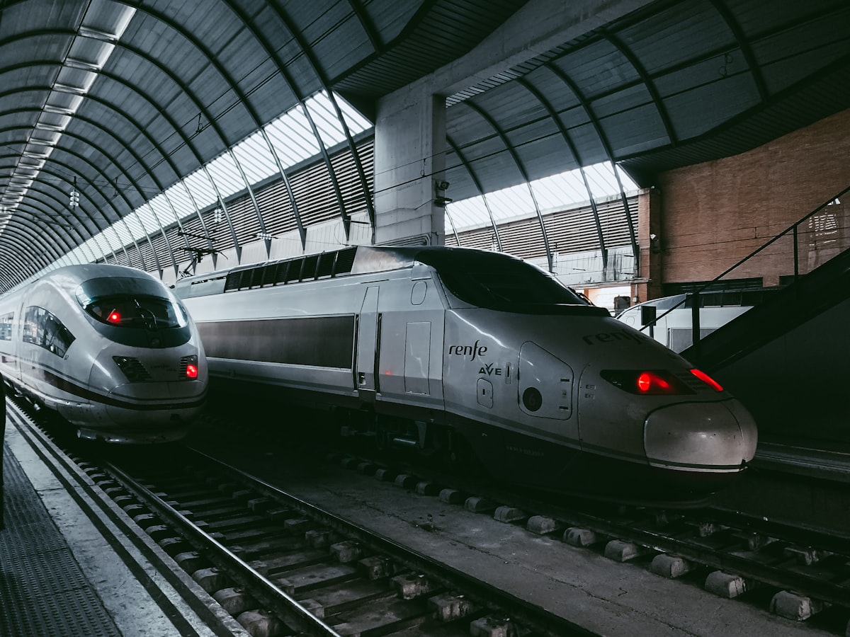 AVE high-speed train through Andalusia