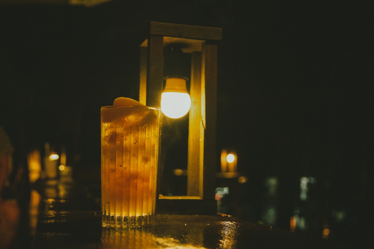 Bodega El Garlochi candlelit interior